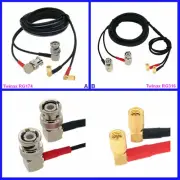 Dual RA Plug 10-32 Microdot to BNC Ultrasonic Cable Flaw Detector Accelerometer