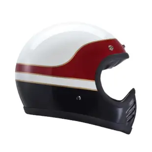 【Chief Helmet】Athena 攀越 紅白 全罩式 安全帽(玻纖帽 山車帽 復古帽 復古安全帽 復古帽 全罩式復古帽)