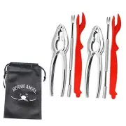 Crab Claw Crackers and Tools Set, Seafood Tools Set Crab Leg Crackers and 7Pcs