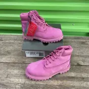 Timberland 6" Premium Classic Boots In Rose Pink NWT DS 11.5 Youth Primaloft