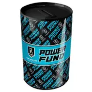 AFL Tin Money Box - Port Adelaide Power - 21cm Tall x 10cm Wide