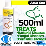 Aqua One Broad Spectrum Remedy 500mL Fish Medication Fungal Bacterial Parasitic