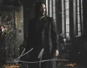 KEANU REEVES in MATRIX RESURRECTIONS . Hand signed Colour 8x10 photo W COA
