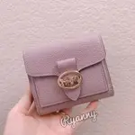 🟤萊恩妮🇺🇸代購🟤預購COACH GEORGIE SMALL WALLET 🇺🇸直飛 香芋紫 短夾荔枝紋牛皮