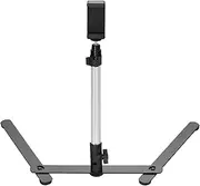 Photography Copy Stand Tabletop Phone Livestreaming Stand Kit with Adjustable Phone Holder Remote Co rol Overhead Phone Mou Stand Tabletop Monopod Stand for 5.8-9.3cm Width Phones Max. Load 2kg
