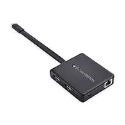 Cable Matters Dual Monitor USB C Hub with DisplayPort 1.4 and 100W Charging - Support 8K and Dual 4K 60Hz - Thunderbolt 3, Thunderbolt 4, USB4 Compatible for Surface Pro, XPS, Windows Only