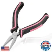 LEONTOOL 5-Inch Mini Flat Nose Pliers for Jewelry Making Smooth Jaws Duck Bil