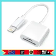 Apple Lightning to SD & TF Card Dual Slot Reader for Iphone/Ipad 2 in 1 Micro SD