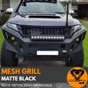 Mesh Style Front Bumper Grill fits Mitsubishi Triton MR 2019 2020 2021 2022 2023 (for: Mitsubishi)