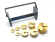 Eisco Labs Premium Brass Slotted Mass Set (Set of 8 Masses)