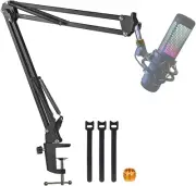 Boom Arm For Hyperx Quadcast Microphone Adjustable Suspension Mic Scissor Sta...