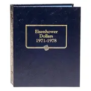 Whitman US Eisenhower Dollar Coin Album 1971-1978 #9131