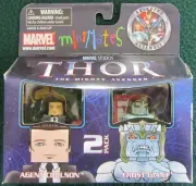 MARVEL MINIMATES~SERIES 39~THOR THE MIGHTY AVENGER~AGENT COULSON + FROST GIANT
