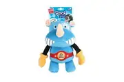 Gigwi Rock Zoo Boxer Rhino Interactive Plush Dog Squeaker Toy Medium Large