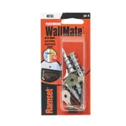 Ramset WallMate Plasterboard Anchor With Screws And Hooks - 4 Pack