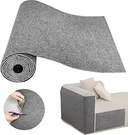 Trimmable Cat Scratcher Mat, 39.4"x15.8" Self-Adhesive Cat Scratching Carpet Pad Replacement for Cat Tree Shelves, Cat Steps and Posts, DIY Cat Scratch Couch Furniture (Light Grey)