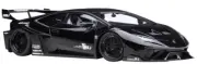 Lamborghini Huracan GT LB-Silhouette Works Black 1/18 Model Car Autoart