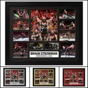 Braun Strowman Signed Framed Limited Edition Memorabilia V2 Multiple Variations