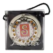 Lolita Portable Love My Purse Hook Handbag Holder Hanger Initial S