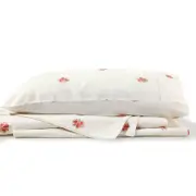 Bianca French Bouquet Cotton Flannelette Sheet Set King