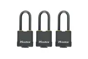 Master Lock Excell Weather Tough Padlock (Multi Colour) (48mm - Keyed Alike x 3)
