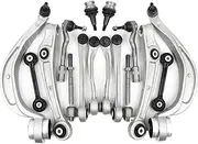 Front Suspension Control Arm Ball Joint Stabilizer Link Tie Rod Kits Compatible For Audi A4 B8 8K2 8K5 A5 8T3 A6 4G2 C7 A7 4GA Q5 8R(A4 A5 Q5 2008-2009)