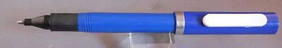 Sheaffer Vintage No-Nonsense-white- Plastic Clip Ball Pen-blue barrel and cap