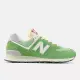 【NEW BALANCE】NB 574 復古運動鞋 休閒鞋 麂皮 網布 男 女 中性款 綠色(U574RCC-D)