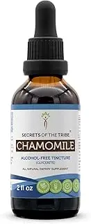 Chamomile Tincture Alcohol-Free Extract, Organic Chamomile Matricaria Recutita Healthy Digestion/Soothing and Calming Properties 2 oz