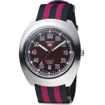 【SEIKO 精工】五號賽車帆布限量機械表(4R35-01M0R SRPA87J1)