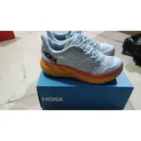 在飛比找蝦皮購物優惠-8S5Q Hoka One Clifton 8 跑鞋白灰藍 