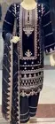 Bareeze Ready To Wear Velet Full Embroidered Suit black