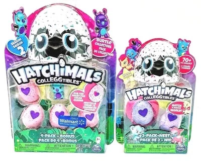 Hatchimals CollEGGtibles 4 Pack + 1 Bonus BURTLE ⭐ PLUS 2 Pk & NEST Season 1 & 2