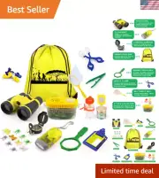 Kids Explorer Kit, 24 PCS Outdoor Adventure Camping Kit & Bug Catcher Kit with D