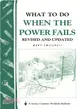 What to Do When the Power Fails: Storey Country Wisdom Bulletin A-191