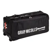 Gray Nicolls GN700 Cricket Wheel Kit Bag Backpack Straps 65L Capacity - Black