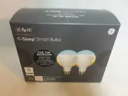 NEW - GE C-Sleep Smart Bulbs BR30 Bluetooth Smart Dimmable LED Light Bulb 2Pack