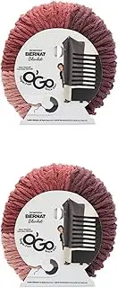 Bernat Blanket O'Go Shiraz Yarn - 2 Pack of 300g/10.5oz - Polyester - 6 Super Bulky - 220 Yards - Knitting/Crochet