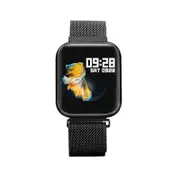1.3-inch Color Screen Waterproof Smart Watch Full Touch Screen Heart Detection Rate Blood Pressure Sleep Watch-Black