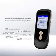 Smart Voice Translator Device with 2.4 Inch IPS Touch Screen Two Way Real Time Instant Language Translator Support 39 Languages for Learning Travel Business,Black Needed Efficency FANDIAO