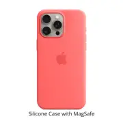Apple Silicone Case with MagSafe for iPhone 15 Pro Max Series Guava MT1V3ZM/A