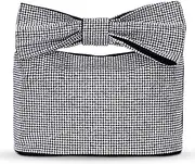 [ANKICK] Rhinestone Evening Bag Bow Clutch Purses for Women, Glitter Evening Handbags Bling Wedding Purse Sparkly Diamond Party Bag