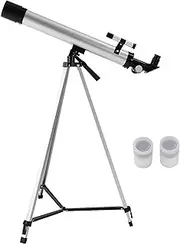 Astronomical Telescope, 100x Zoom, Refractive Astronomical Telescope 600x50mm, Outdoor Monocular with Tripod, for Kids and Adults Beginners