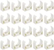 20Pcs 20Mm PVC Pipe Clips, Hose Clamps for Plumbing/Central Heating/Garden Irrig