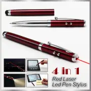 4 in 1 Red Light Red Pointer LED Torch PDA Stylus Pen Ball Pen Presentation