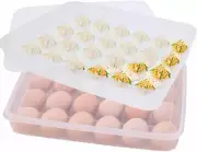 77L Deviled Egg Container with Lid, 48-Capacity Egg Platter & Carrier