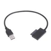 Reliable USB2.0 to 7+6 13Pin Slimlines SATA Cable 3.39in Data Transfer Cord