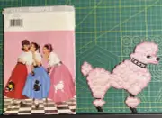 BUTTERICK PATTERN 4114 MISSES POODLE SKIRTS & APPLIQUÉ SZ 14,16,18 UNCUT FF