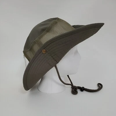 Heat Edge Sun Protection 30 Boonie Hat Outback Packable Unisex SZ S-M Olive