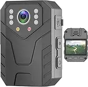 Body Camera | 1080P Video Recorder | 6-8 Hours Battery Life, Wearable Portable Security Cam with Night Vision for Security Pisole